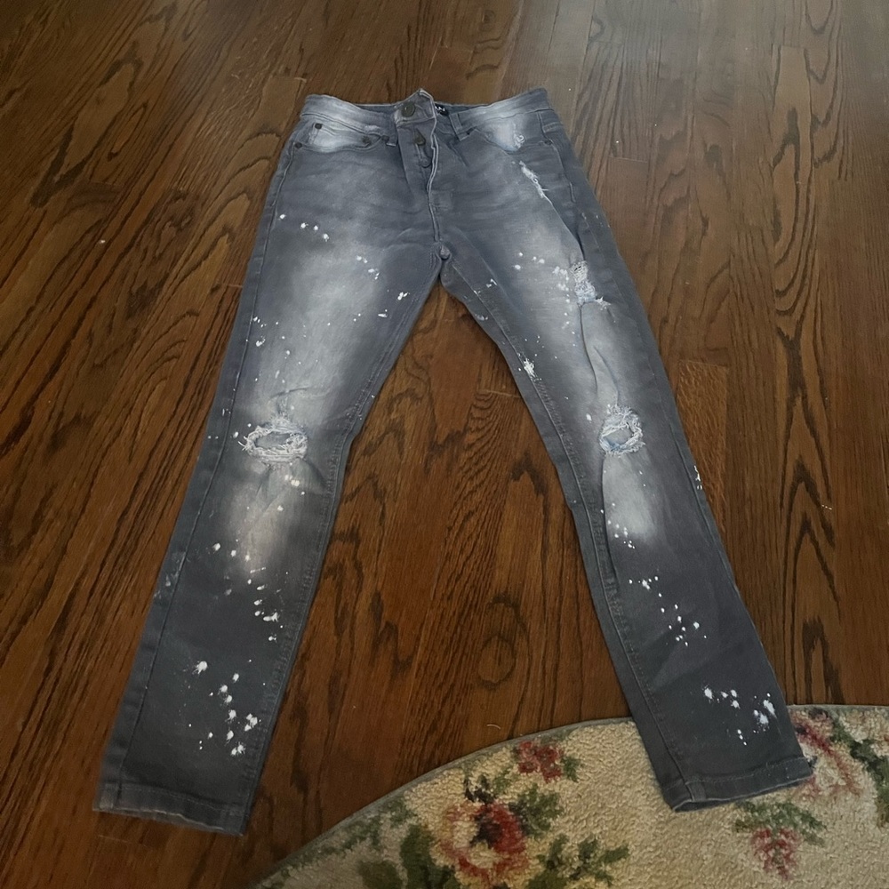 Boohoo Man Splatter Paint Jeans Size 32